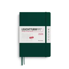 Agenda leuchtturm1917 2026 Semanal A5, Forest Green