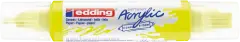 Marcador acrílico 3D edding 5400 punta doble Amarillo neón