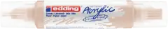 Marcador acrílico 3D edding 5400 punta doble Beige