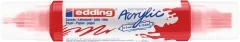 Marcador acrílico 3D edding 5400 punta doble Rojo