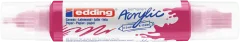 Marcador acrílico 3D edding 5400 punta doble Magenta