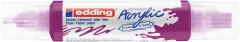 Marcador acrílico 3D edding 5400 punta doble Morado