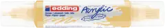 Marcador acrílico 3D edding 5400 punta doble Amarillo pastel