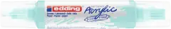 Marcador acrílico 3D edding 5400 punta doble Azul Pastel