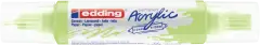 Marcador acrílico 3D edding 5400 punta doble Verde pastel