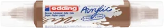 Marcador acrílico 3D edding 5400 punta doble Avellana