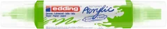 Marcador acrílico 3D edding 5400 punta doble Verde limón