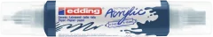 Marcador acrílico 3D edding 5400 punta doble Azul medianoche