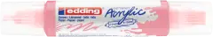 Marcador acrílico 3D edding 5400 punta doble Malva