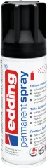 Spray permanente de pintura acrílica de alta gama Edding E-5200 Negro Mate