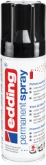 Spray permanente de pintura acrílica de alta gama Edding E-5200 Negro Brillante