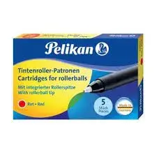 Repuestos Pelikan para roller 5 unidades - color rojo