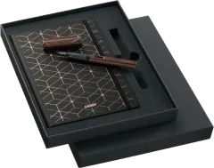 Set Pluma Lamy LX F Marron + Libreta A5 café
