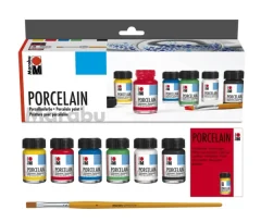 Marabu Porcelain set 6 unidades 15 ml