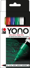 Marabu Marcador acrílico YONO Set 6 x 0.5-1.5 mm