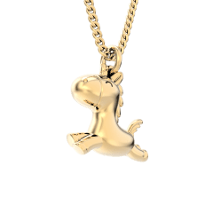 CHOCLI Collar con Baño18k Unicornio