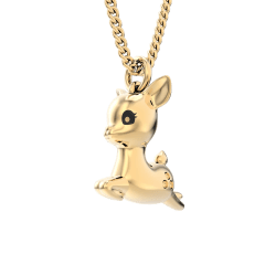 CHOCLI Collar con Baño18k Ciervo