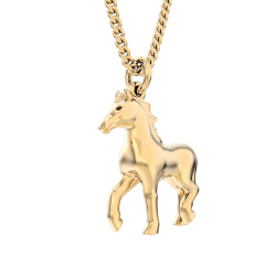 CHOCLI Collar con Baño18k Caballo