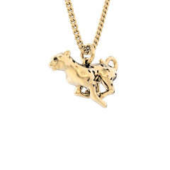 CHOCLI Collar con Baño18k Leopardo