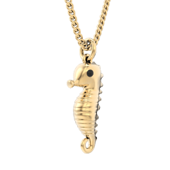 CHOCLI Collar con Baño18k Caballito de Mar