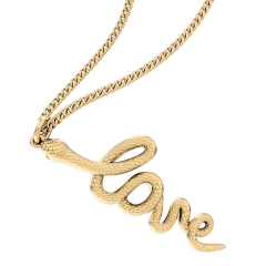 CHOCLI Collar con Baño18k Serpiente Amor