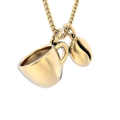 CHOCLI Collar con Baño18k Café y Grano