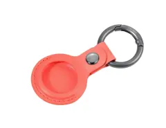 Llavero TROIKA AIRTAG COVER gunmetal, naranja