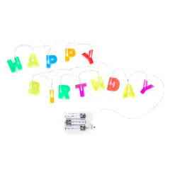 Luces Kikkerland De Feliz Cumpleaños