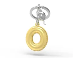Metalmorphose® Llavero Letras de acero - O