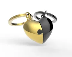 Metalmorphose® Llavero Vectorbox - Dos Corazones