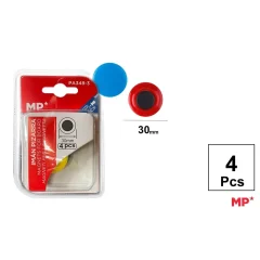 Set 04 Unidades Imanes Circulares 30mm Madrid Papel