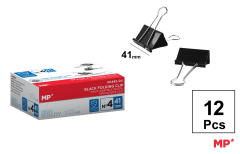 Clips Negro 41 Mm 12 Uds. (MP)