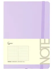 Cuaderno A5, 96hjas 80gr Marca Cervantes Color Morado Pastel