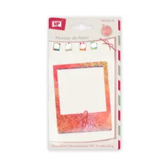 Marcos De Fotos Decorados Diseño Arte 10x8cm 8Uds Marca Madrid Papel Color Variado(MP)