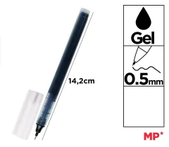Bolígrafo Tinta Líquida Punta Aguja 0.5 mm (MP) Negro