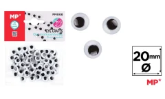 Blister De Ojos Moviles Redondos 20mm Marca MP Craftsdo