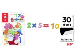 Set De Numeros Goma Eva Adhesivas Tamaño 30mm Color Variado