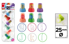 Set De Timbres Para Niños Coleccion De Letras #2 /25mm X 6U