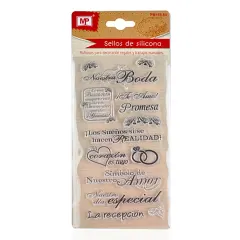 Set De Timbres De Silicona P/Scrapbooking #60 Bodado