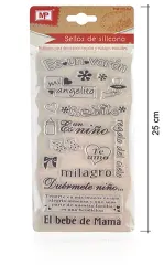 Set Timbres De Silicona P/Scrapbooking #64 Revelacion Niñodo