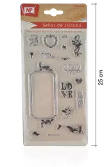 Set De Timbres De Silicona P/Scrapbooking #68 Cupido