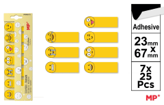 Set De Notas Adhesivas Diseños De Caritas 67x23mm