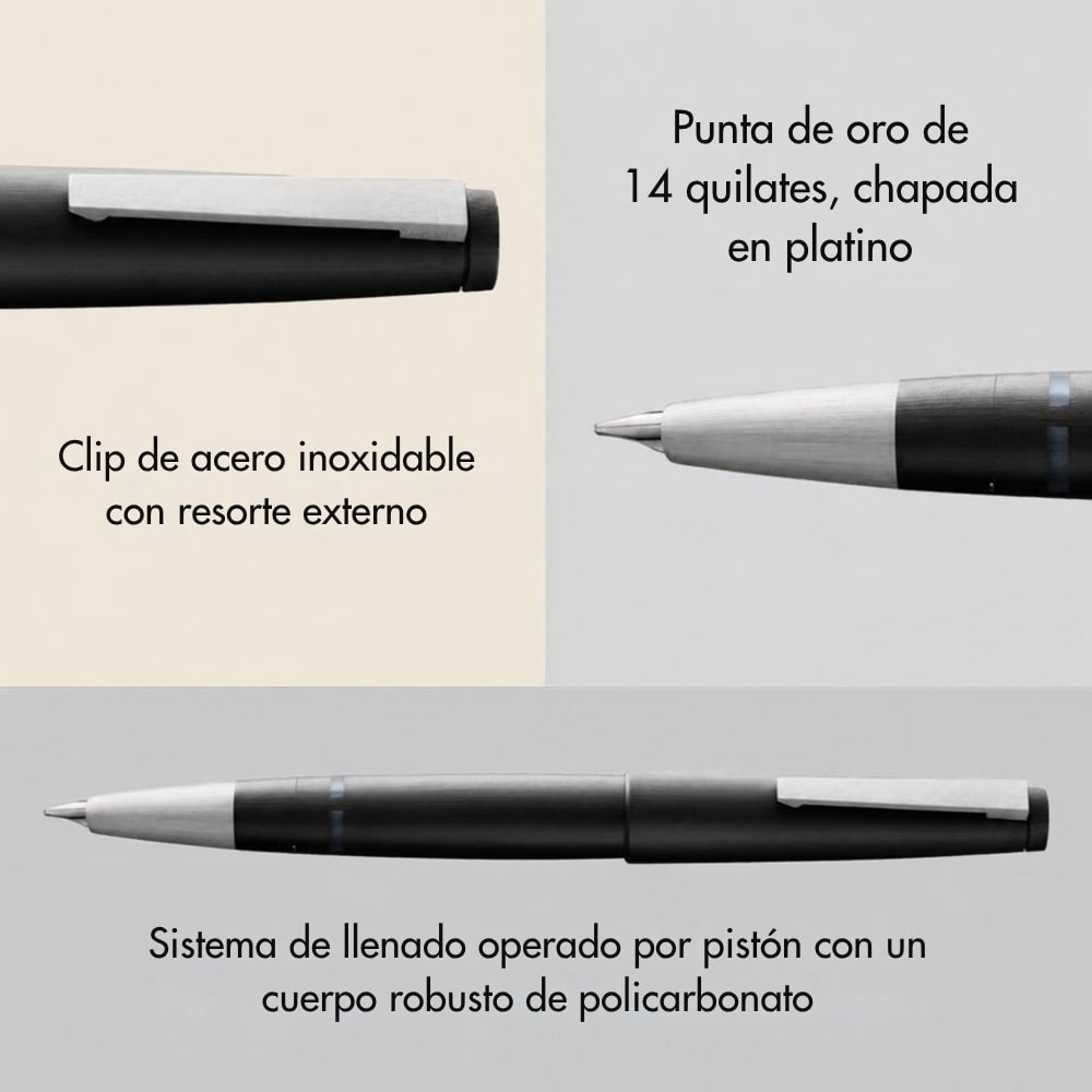 Pluma Lamy 2000 Makrolon Black M7