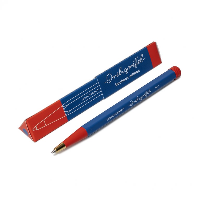 Bolígrafo Drehgriffel Nr. 1, Royal Blue/Red, Bauhaus Edition2