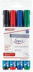 Set 4 Marcadores Papelografo Edding E-380 Surtido1