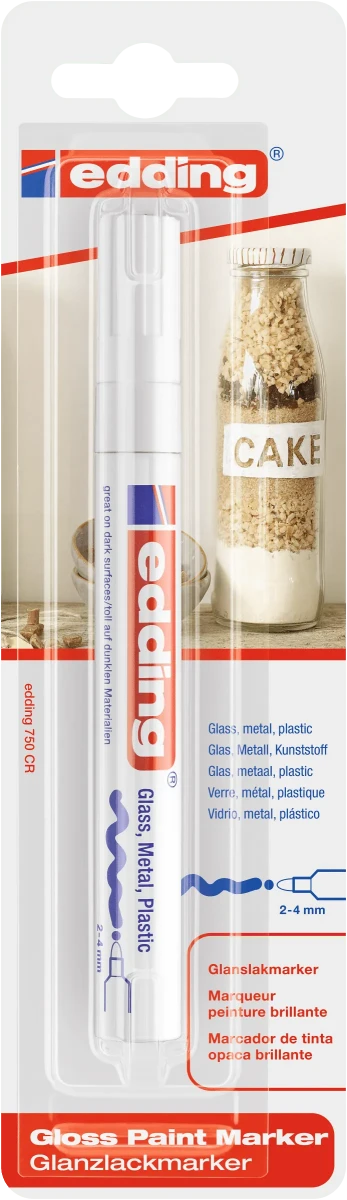 Edding-750/1 Blister Marcador De Pintura Blanco1