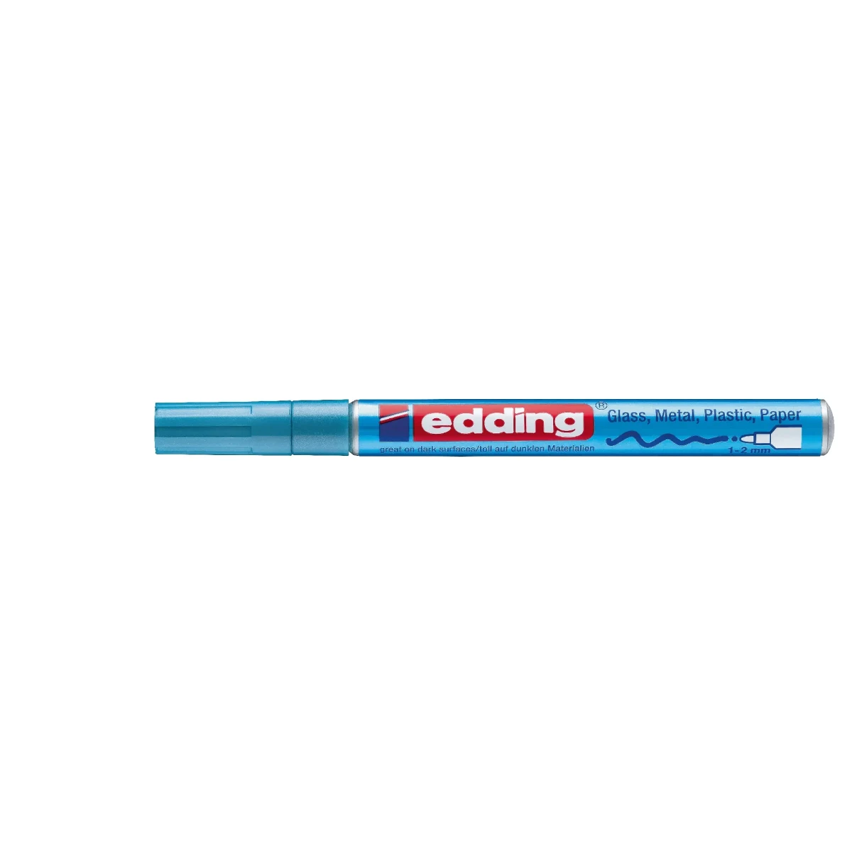 Marcador Óleo Permanente Edding E-751 Azul Claro1
