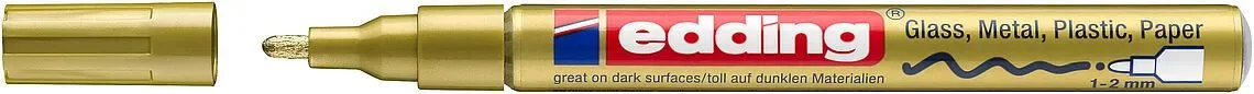 Marcador Óleo Permanente Edding E-751 Oro1
