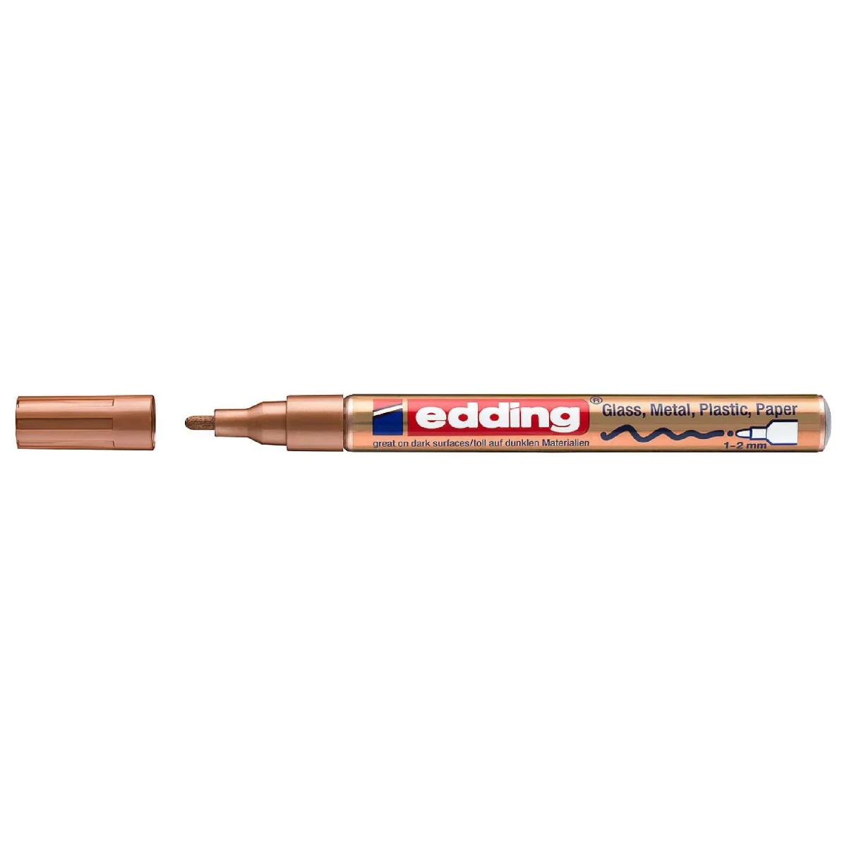 Marcador Óleo Permanente Edding E-751 Cobre1