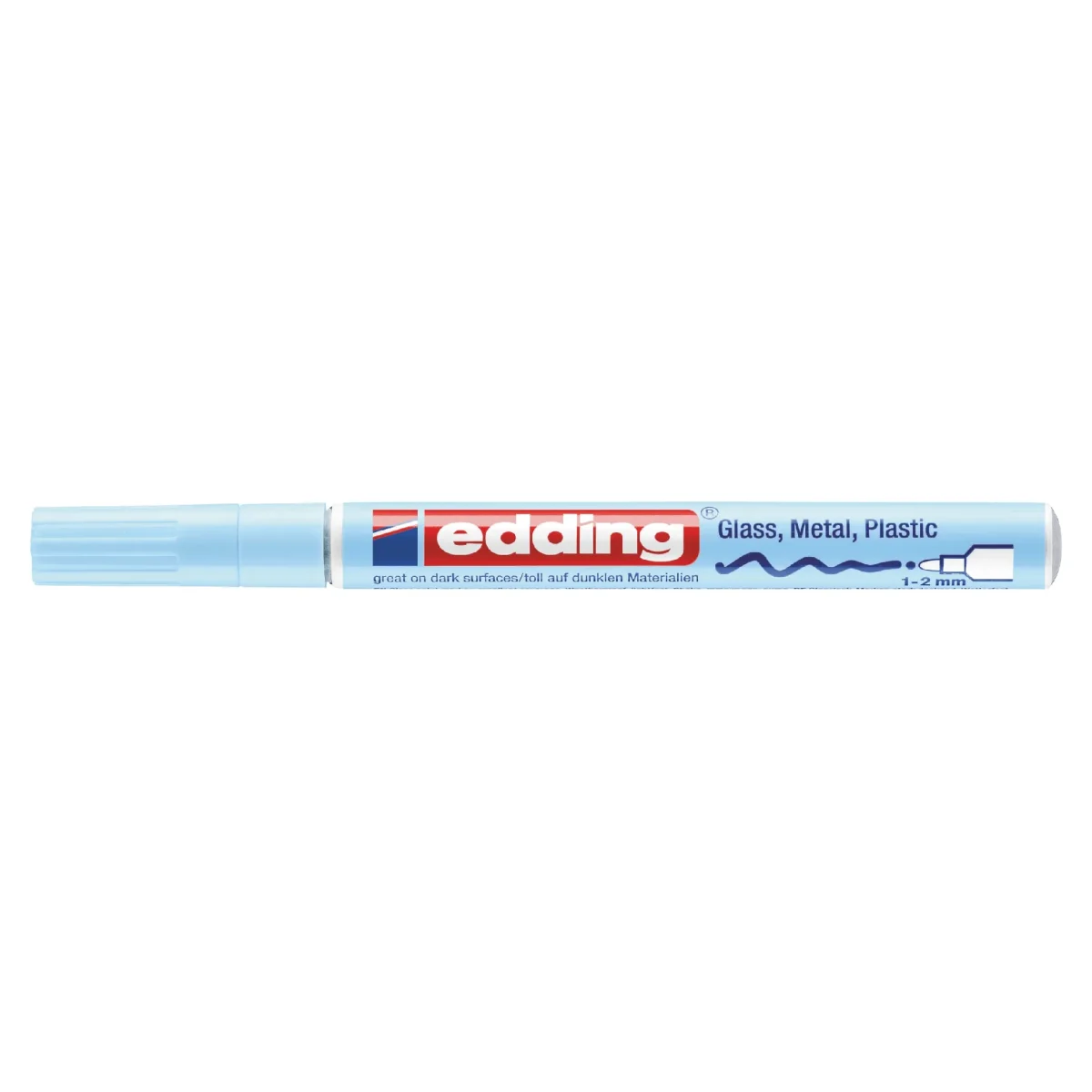 Marcador Óleo Permanente Edding E-751 Azul Pastel1